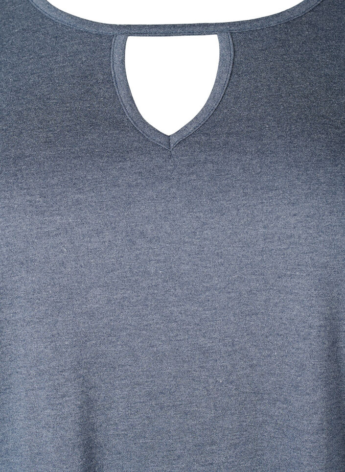 Melanzowa bluzka z dlugim rekawem, Night Sky Mel. , Packshot image number 2