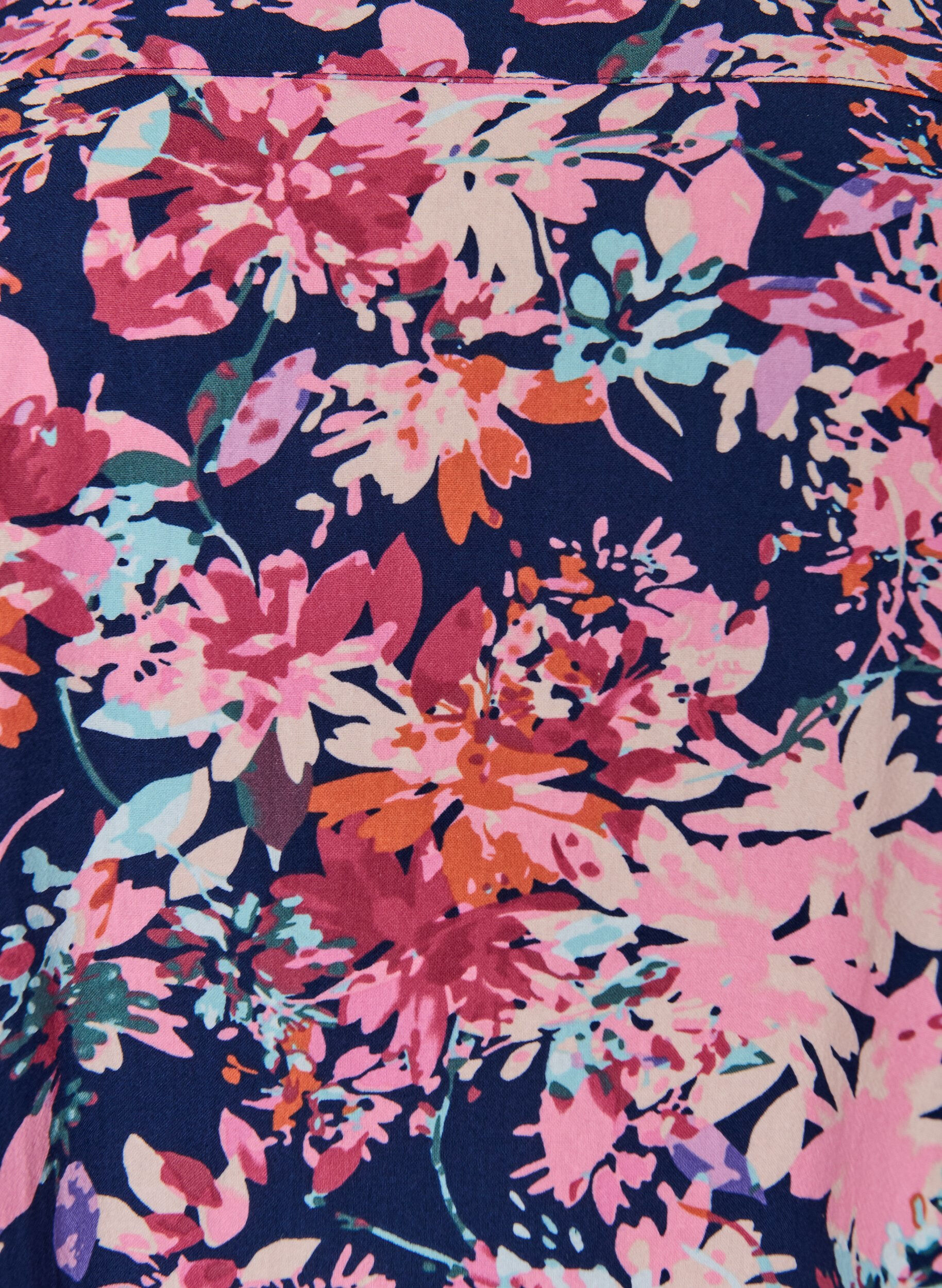 ZizziBawelniana sukienka z kr&oacute;tkim rekawem i nadrukiem, Niebieskie, Packshot image number 2