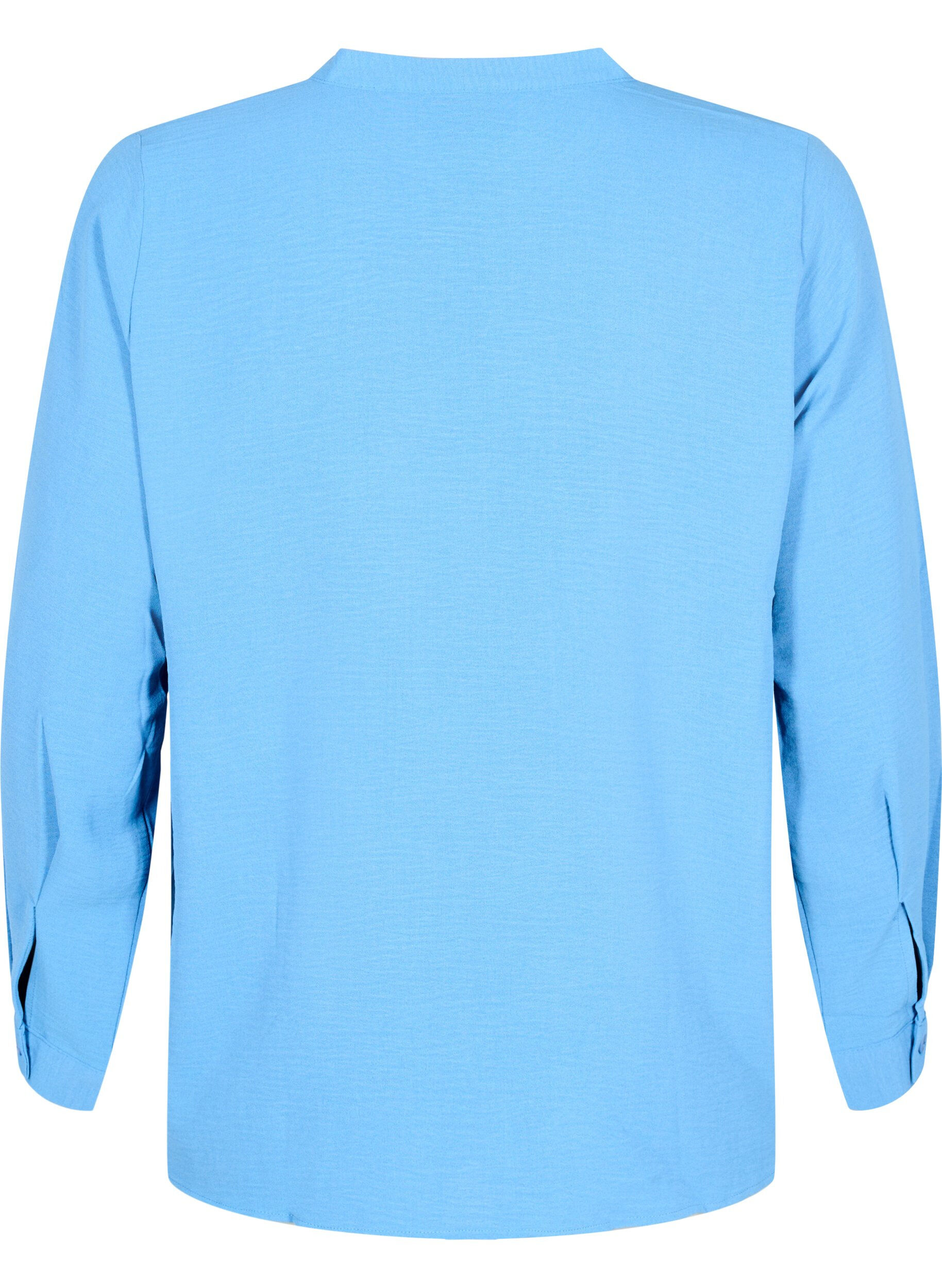 Zizzi Bluzka koszulowa z dlugimi rekawami i dekoltem w serek, Riverside, Packshot image number 1