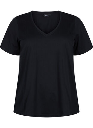Flash - koszulki 2-pack z dekoltem w szpic, Navy Blazer/Black, Packshot image number 3