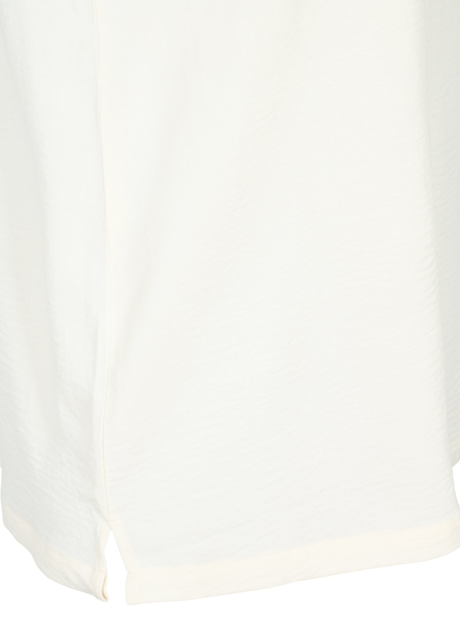 Zizzi Top bez rekaw&oacute;w z marszczeniami, Biały, Packshot image number 3