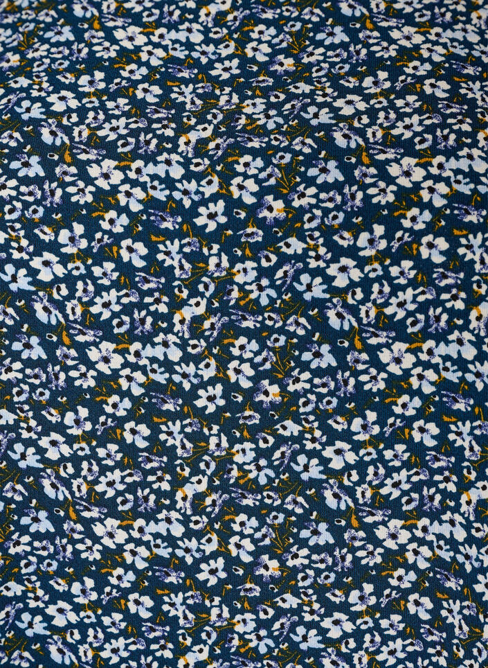 Sukienka z nadrukiem i kr&oacute;tkimi rekawami, Niebieskie, Packshot image number 2