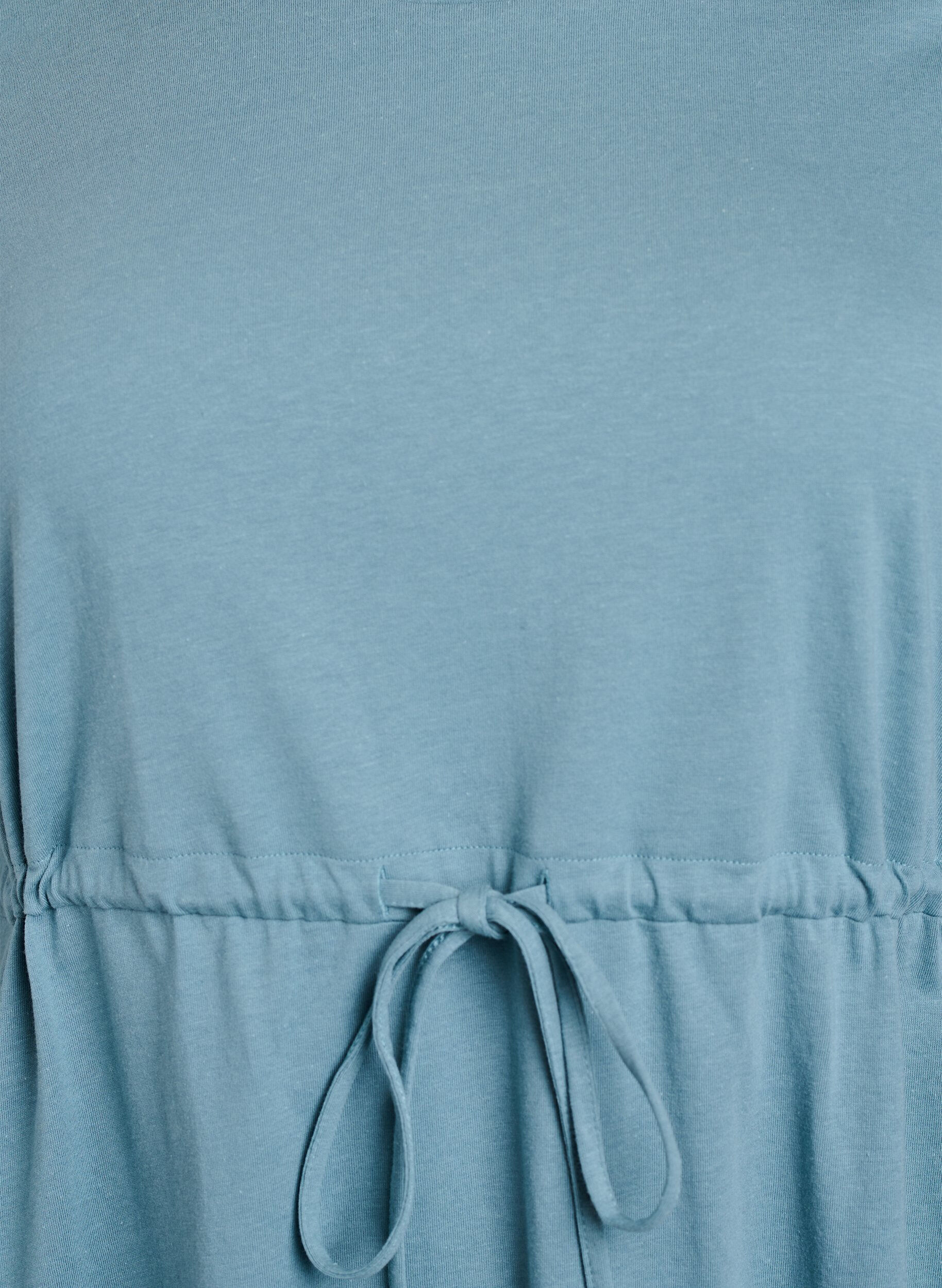 Zizzi FLASH - Kr&oacute;tka sukienka T-shirtowa z wiazanym paskiem, Niebieskie, Packshot image number 2