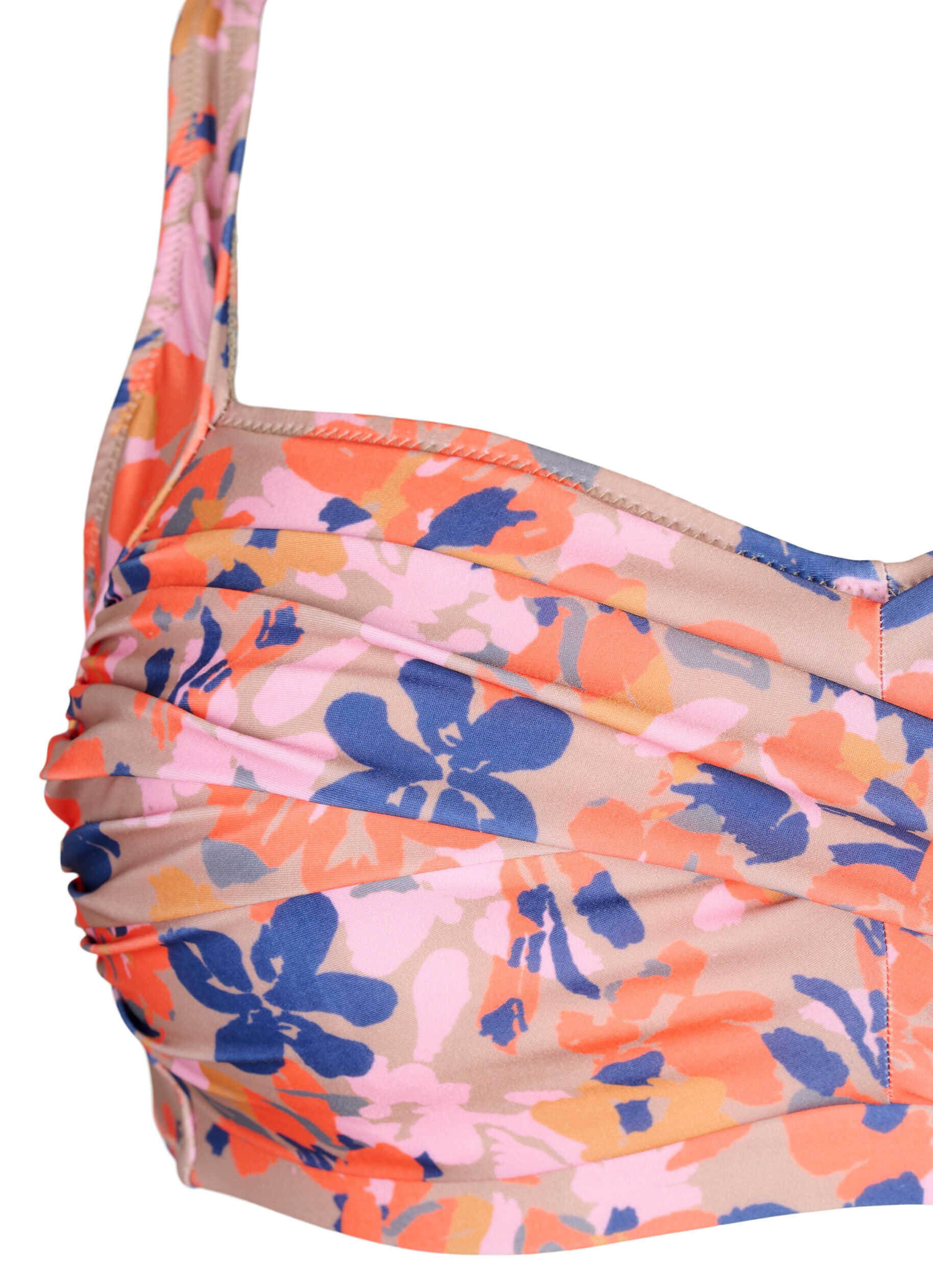 Zizzi G&oacute;ra od bikini z nadrukiem, Retro Flower, Packshot image number 2