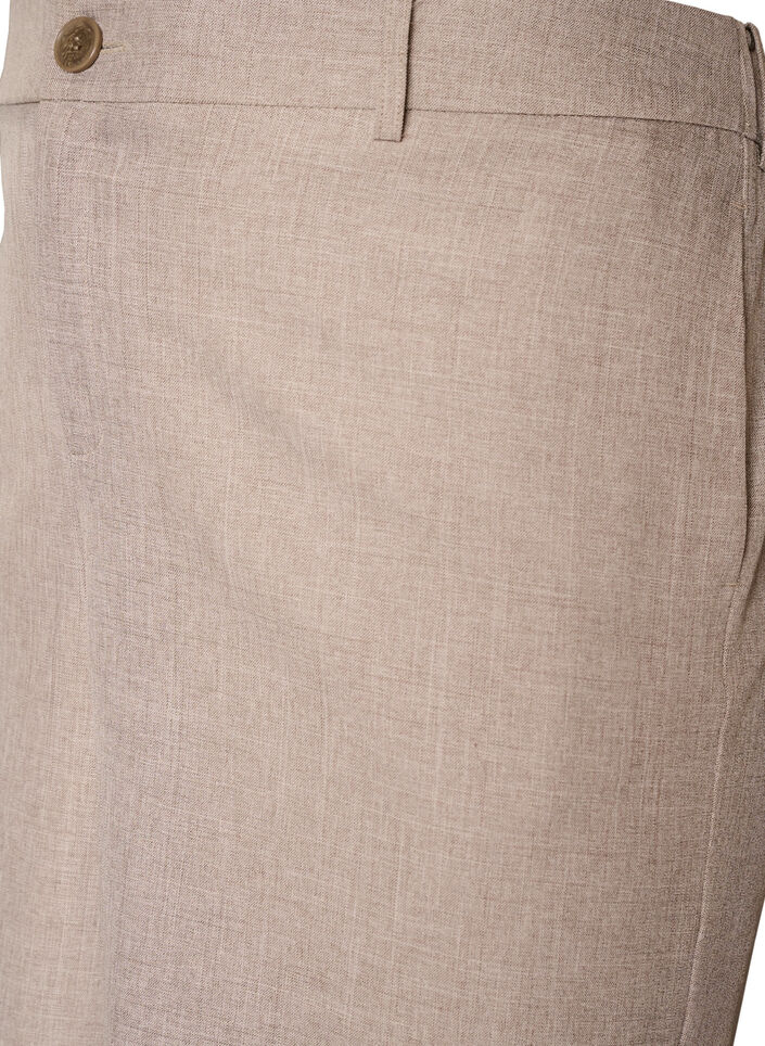 Luzne bermudy na wysokim stanie zamka, Brązowy, Packshot image number 2