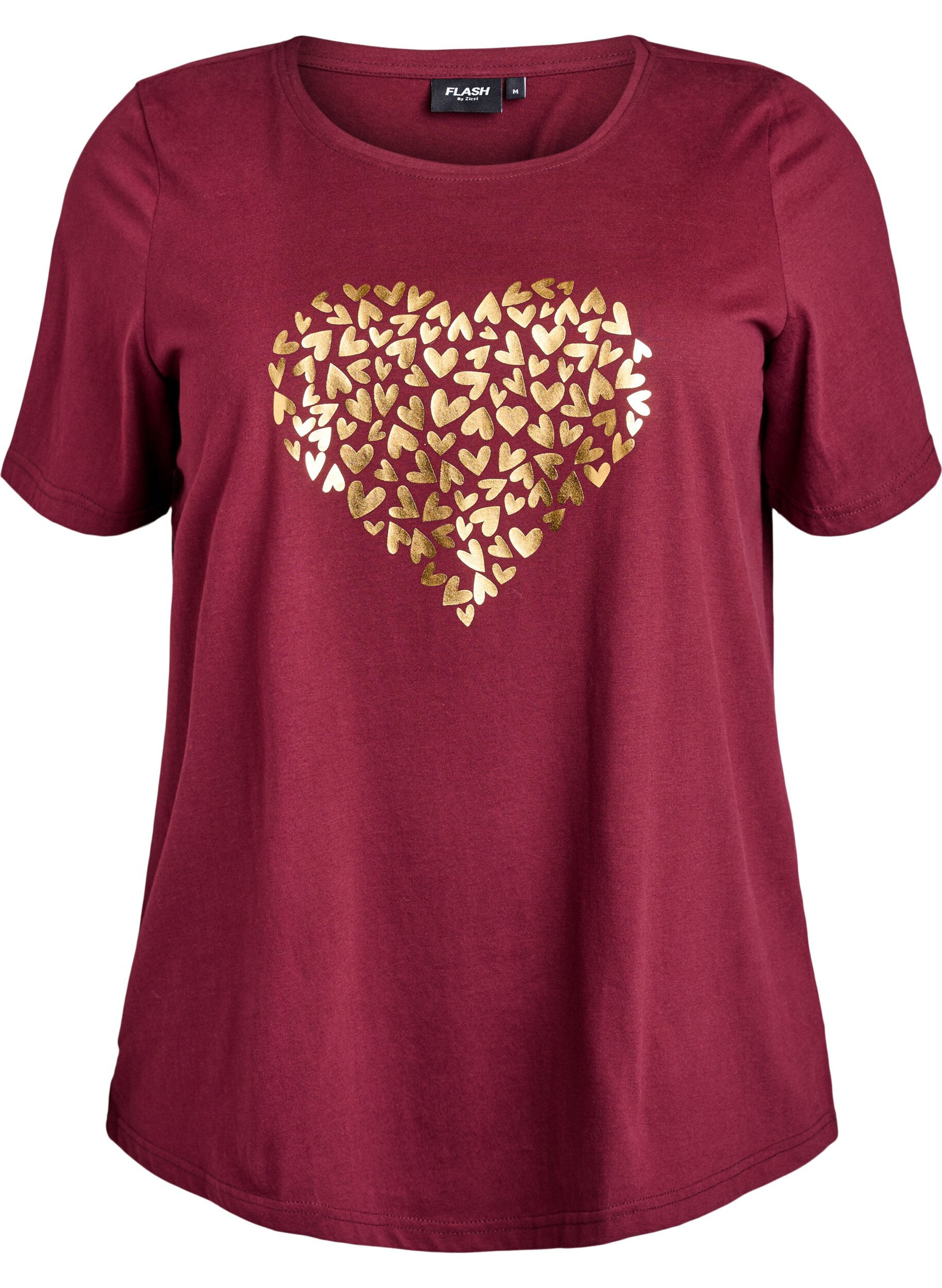 Zizzi FLASH - T-shirt z nadrukiem, Czerwony, Packshot image number 0