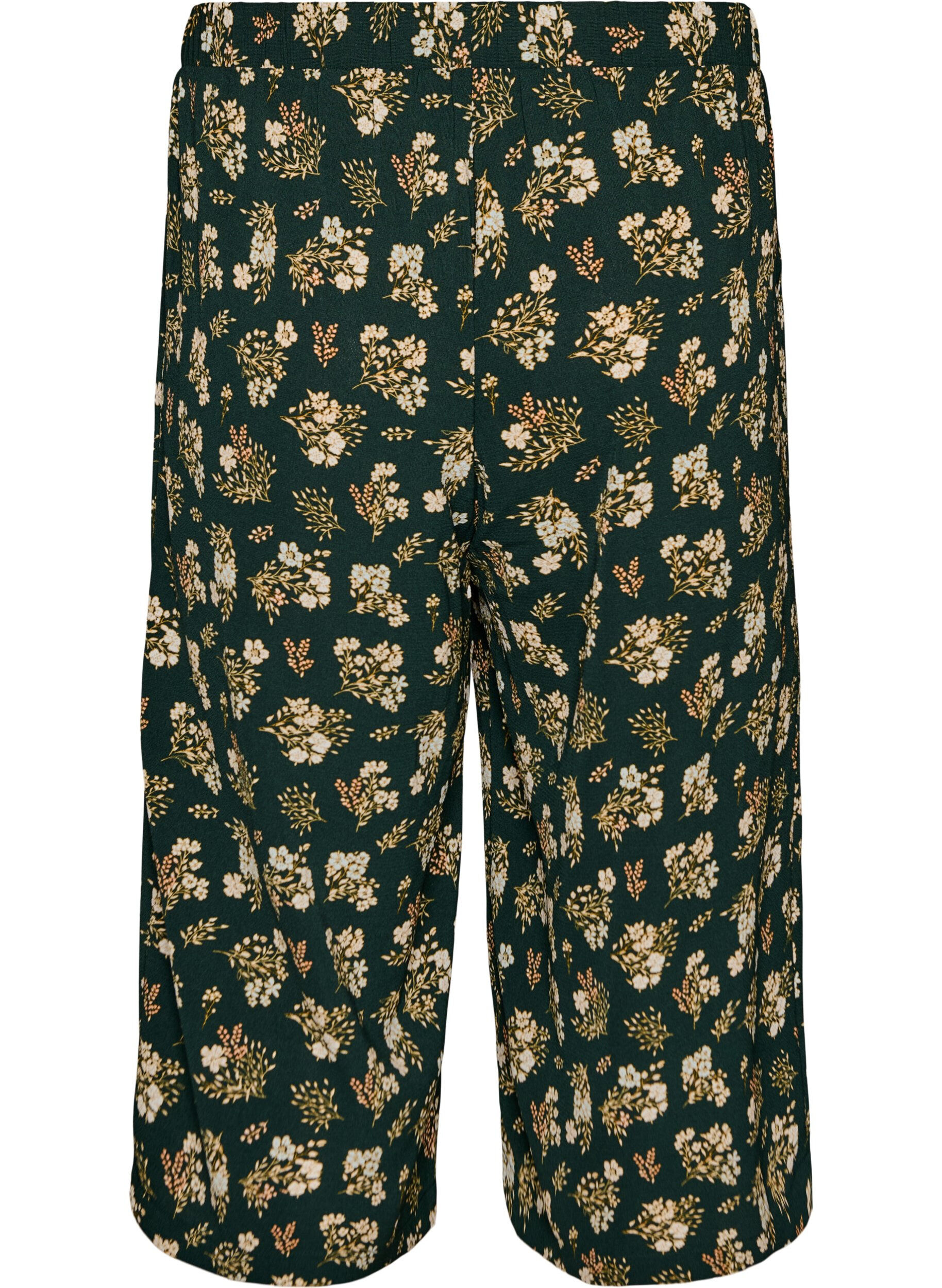 ZizziSpodnie culotte z nadrukiem, Czarne, Packshot image number 1