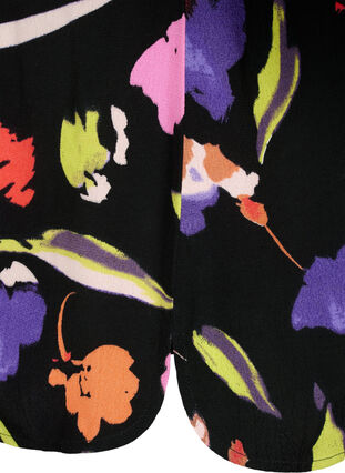 Wiskozowa bluzka z nadrukiem i rekawami 3/4, Faded Tulip AOP, Packshot image number 3
