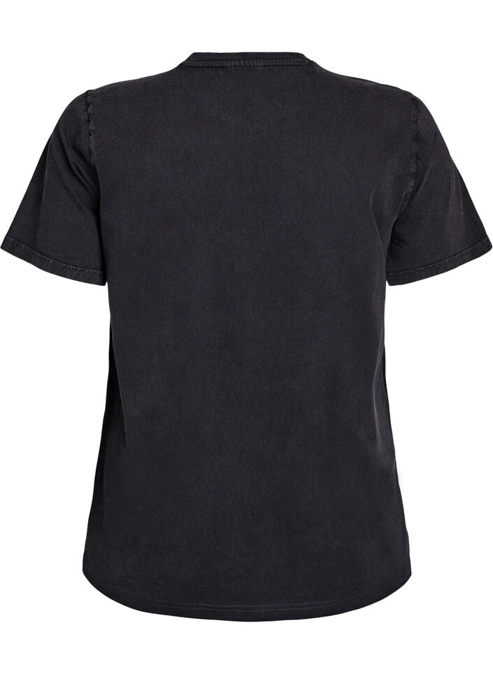 Koszulka z bawelny organicznej z nadrukiem, Szary, Packshot image number 1