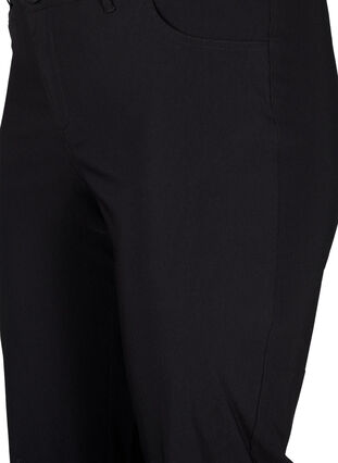Klasyczne spodnie z mieszanki wiskozy, Black, Packshot image number 2