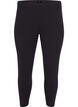 Legginsy 3/4 typu basic z wiskozy, Czarne, Packshot image number 0