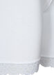 Szorty rowerowe z koronkowym wykonczeniem, Biały, Packshot image number 3