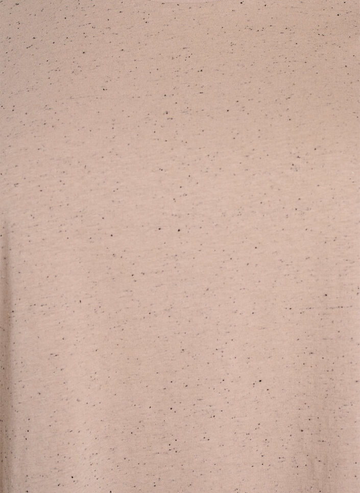 Bawelniana koszulka z okraglym dekoltem, Beżowy, Packshot image number 2