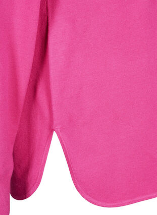 Dzianinowa bluzka z raglanowymi rekawami, Raspberry Rose Mel., Packshot image number 3