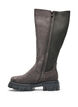 Dlugie buty z zebrowanym, elastycznym cholewem i grube podeszwa, Brązowy, Packshot image number 3