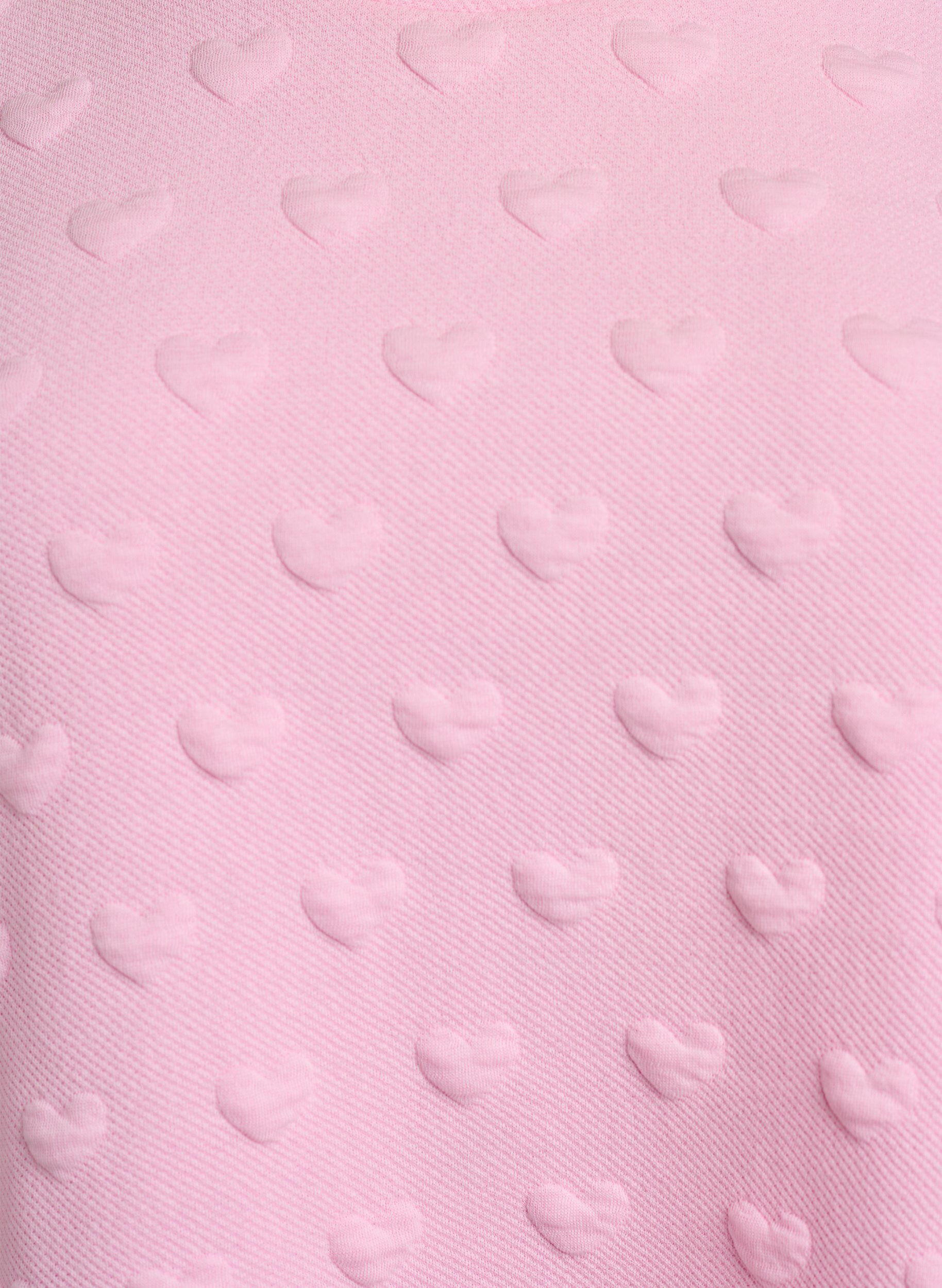 Zizzi Koszulka z nadrukiem z dzianiny bawelnianej z efektem wypuklosci, R&oacute;żowy, Packshot image number 2