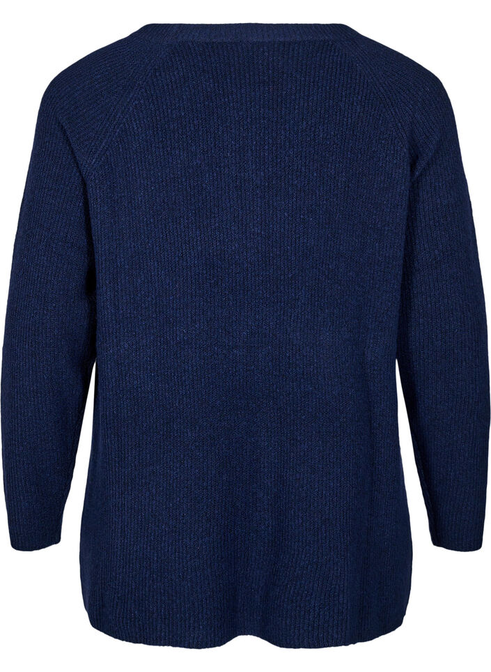 Dzianinowa bluzka z okraglym dekoltem, Naval Academy Mel., Packshot image number 1