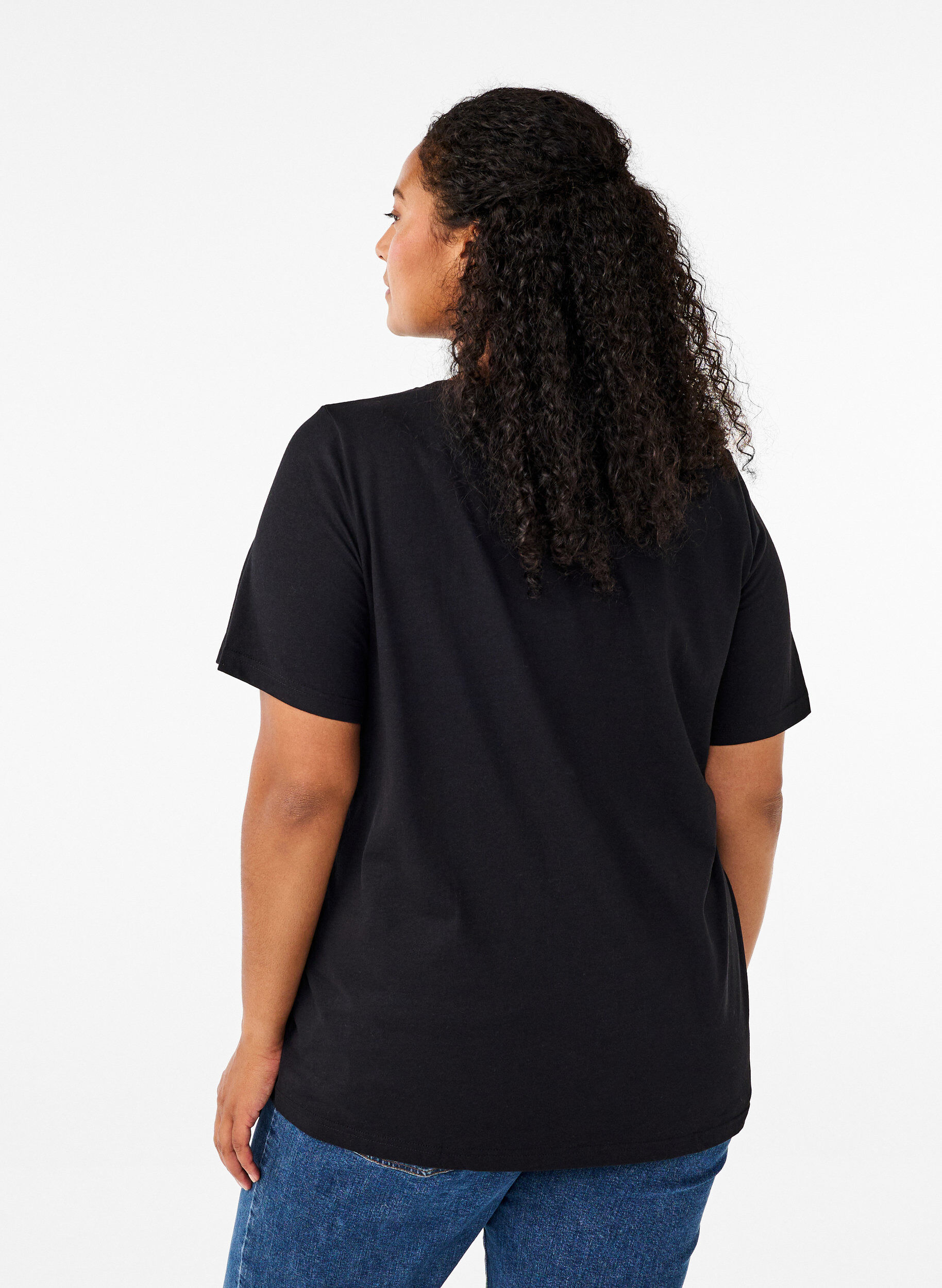 Zizzi FLASH - T-shirt z nadrukiem, Czarne, Model image number 2