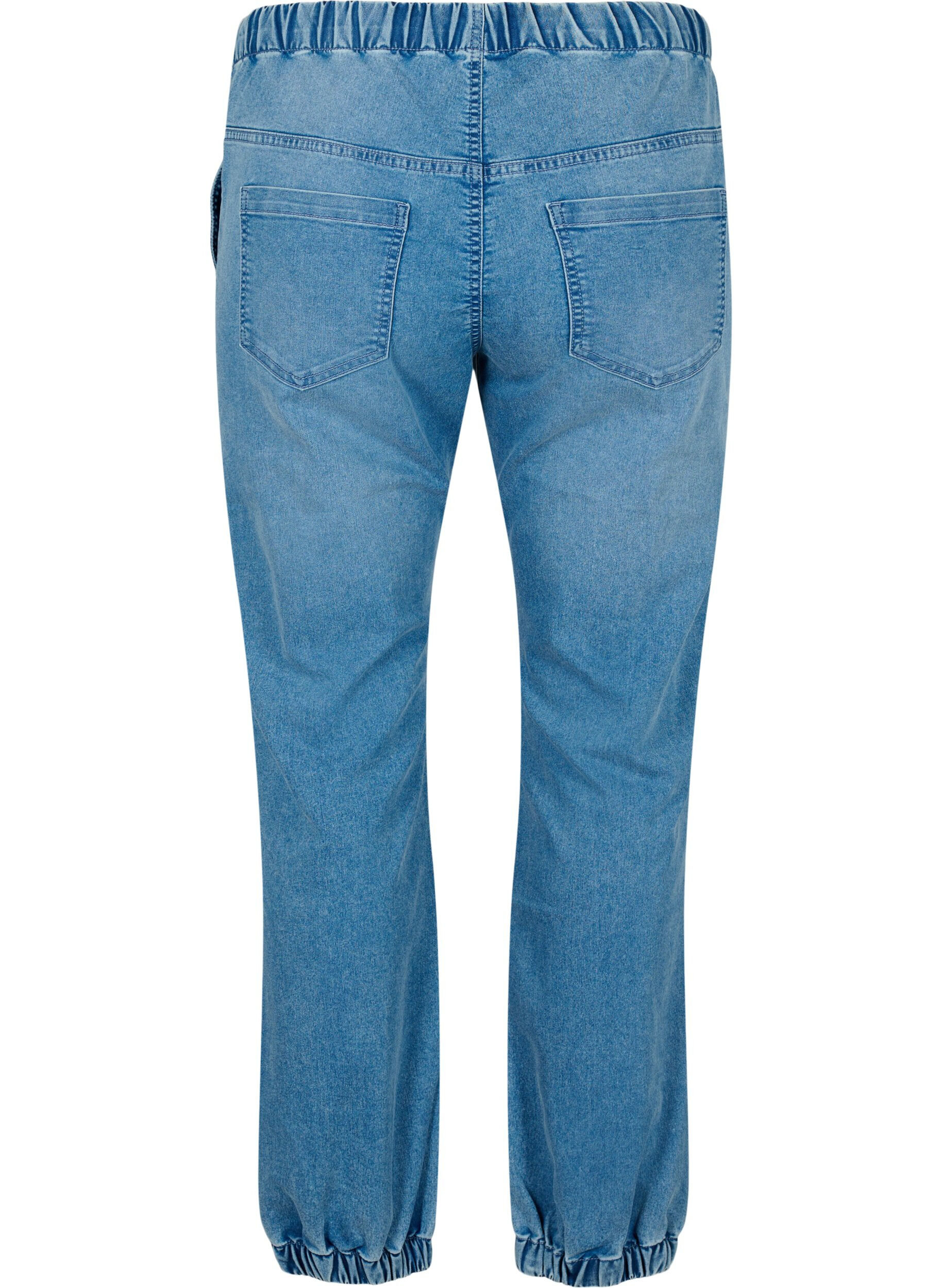 ZizziJeansowe joggery z kieszeniami, Niebieskie, Packshot image number 1
