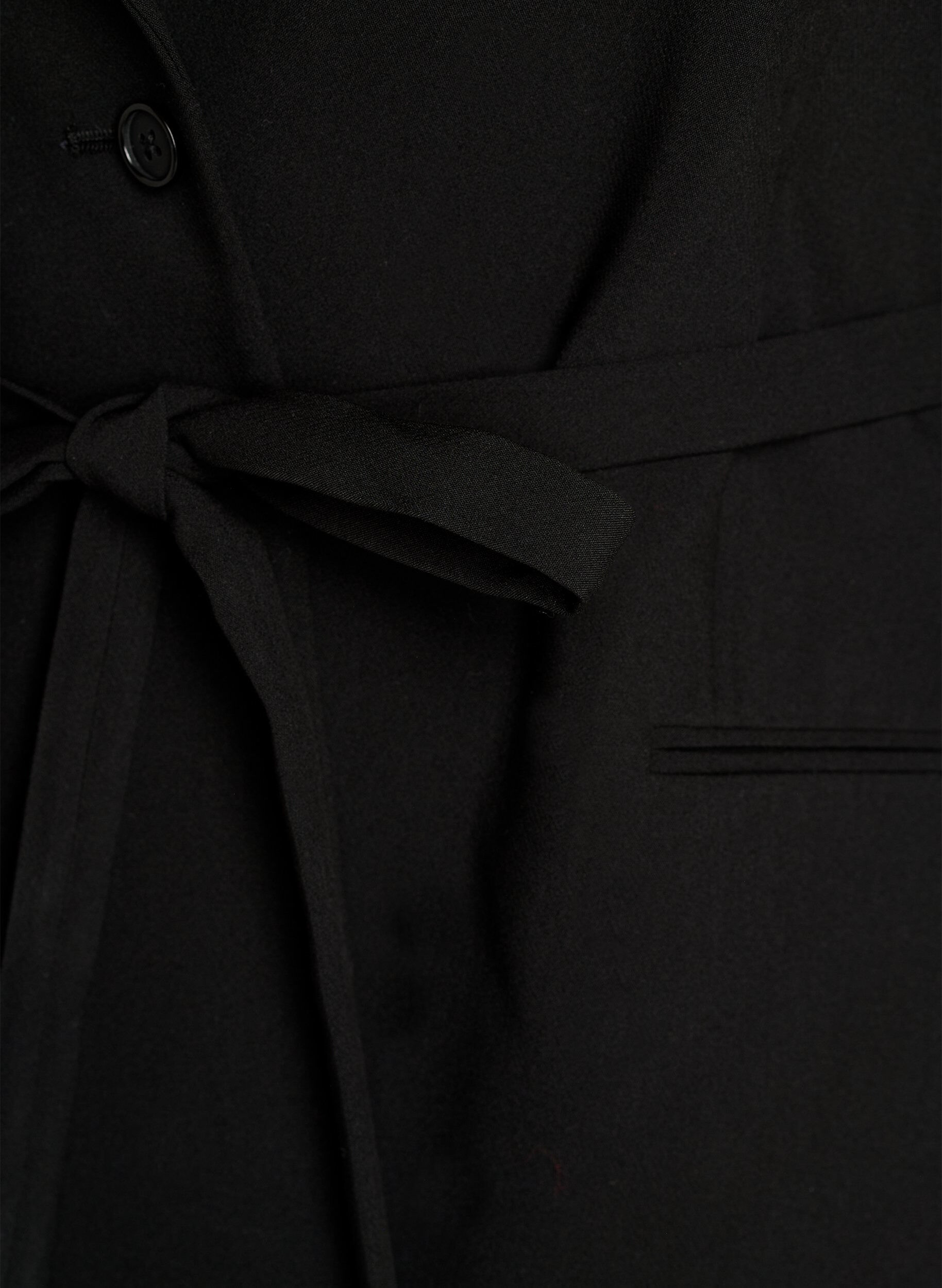 ZizziBlekitny marynarka z odpinanym pasem w formie krawata, Czarne, Packshot image number 2