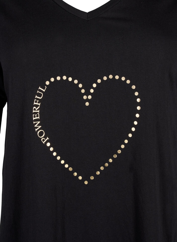 Koszula nocna z bawelny organicznej z dekoltem w szpic, , Packshot image number 2