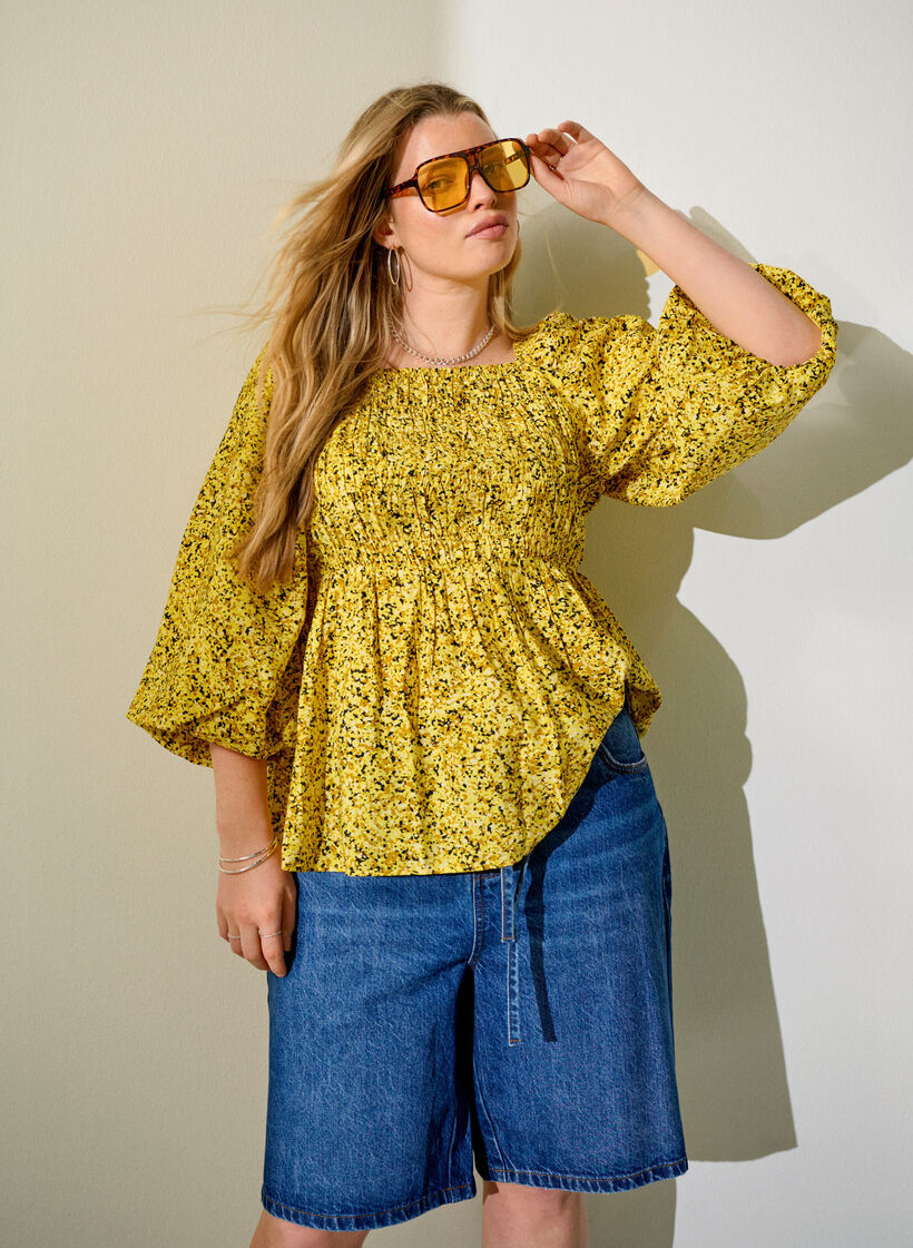 Dopasowane szorty jeansowe z wiazanym paskiem, Niebieskie, Image image number 0