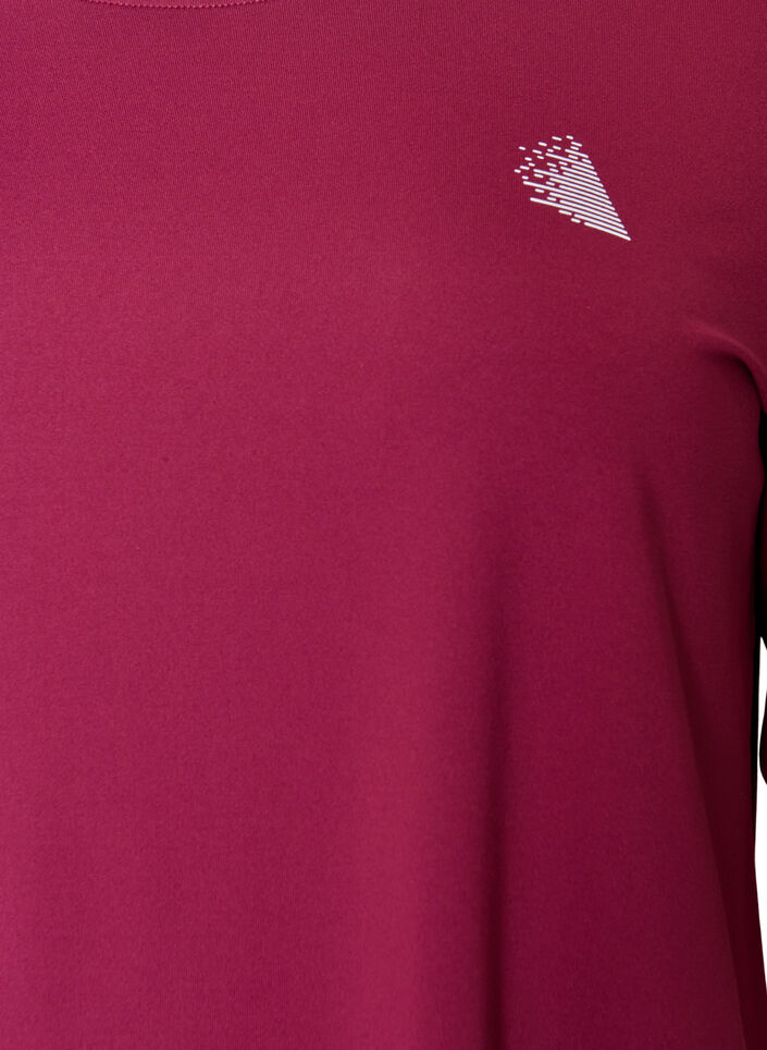 Sportowy top z rekawami 3/4, R&oacute;żowy, Packshot image number 2