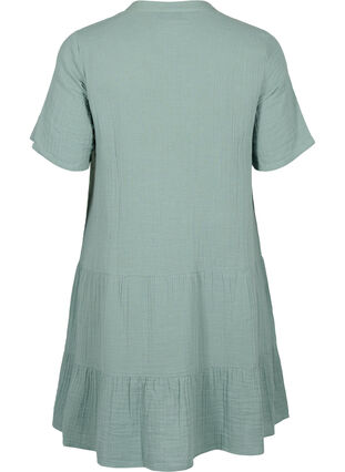 Sukienka z krótkim rekawem wykonana w 100 % z bawelny, Chinois Green, Packshot image number 1