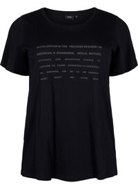 T-shirt z motywem tekstowym