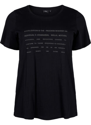 T-shirt z motywem tekstowym, Black W. Black, Packshot image number 0