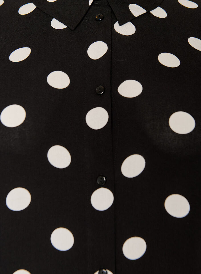 Luzna koszula o przedluzonym kroju z wiskozy, Biały, Packshot image number 2