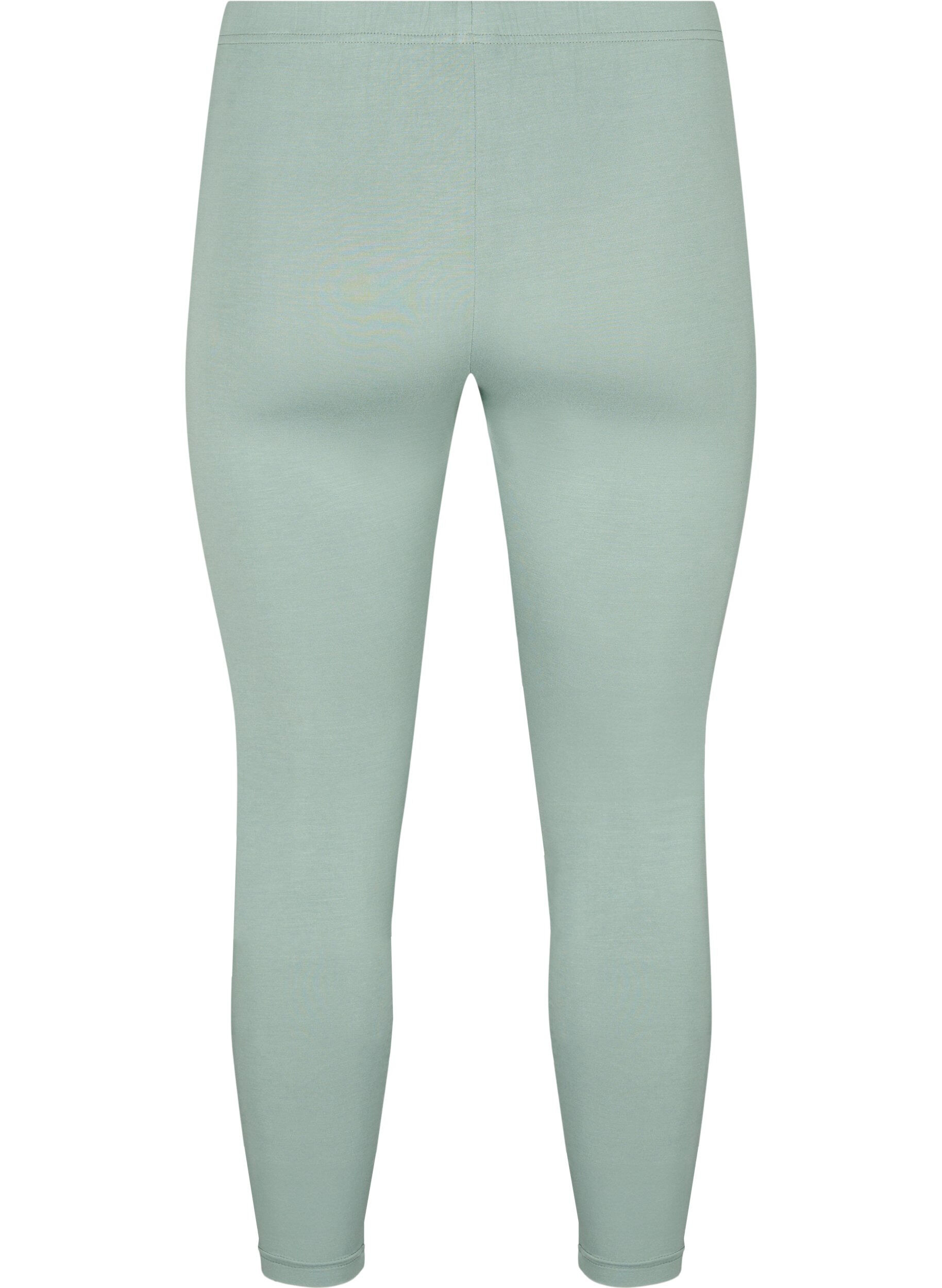Zizzi Legginsy z wiskozy w stylu basic, Zielony, Packshot image number 1