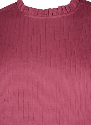 Plisowana bluzka z marszczeniami i faktura, Dry Rose, Packshot image number 2