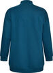 Dluga bluza z wysokim kolnierzem i haftowanym napisem, Niebieskie, Packshot image number 1