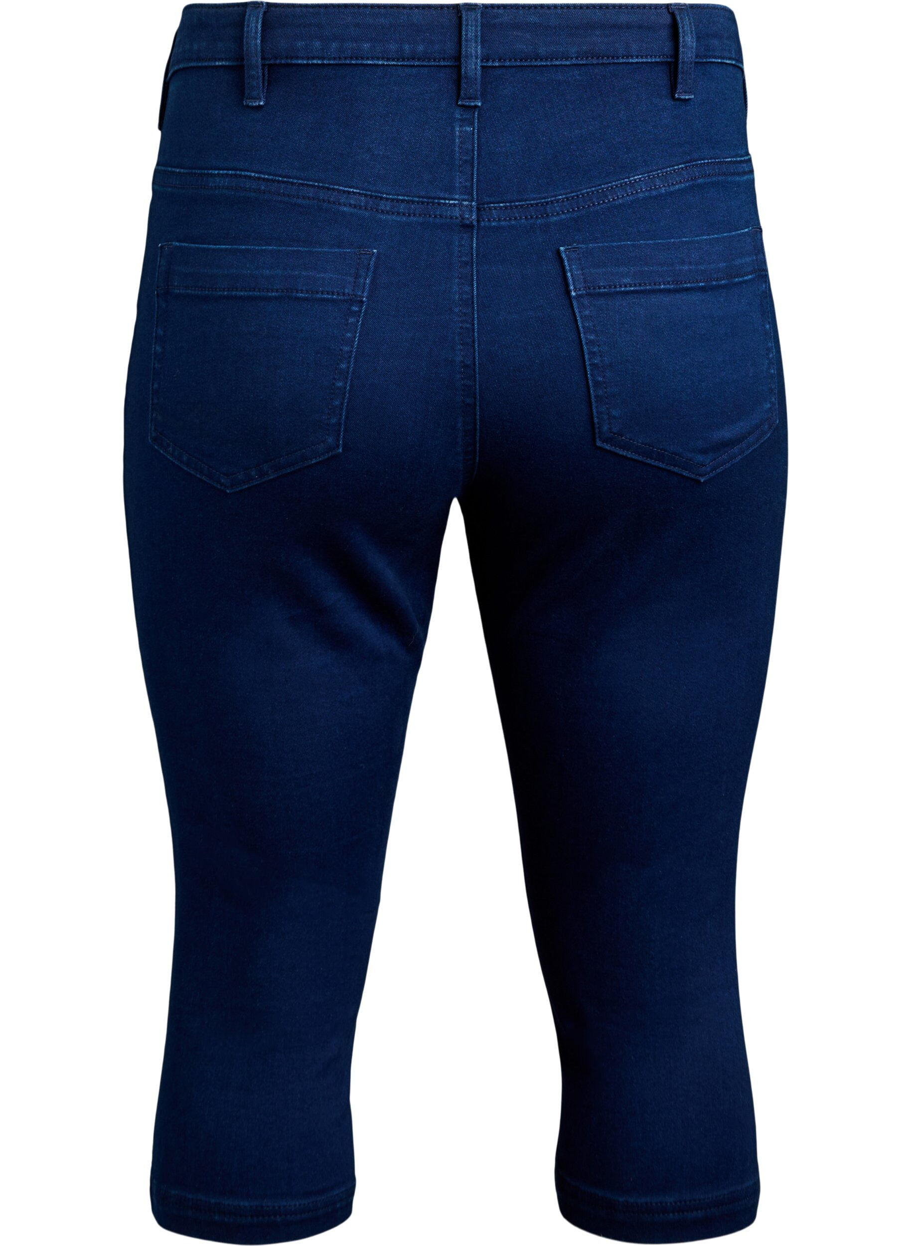 ZizziJeansy Capri Amy z wysokim stanem o bardzo waskim kroju, Niebieskie, Packshot image number 1