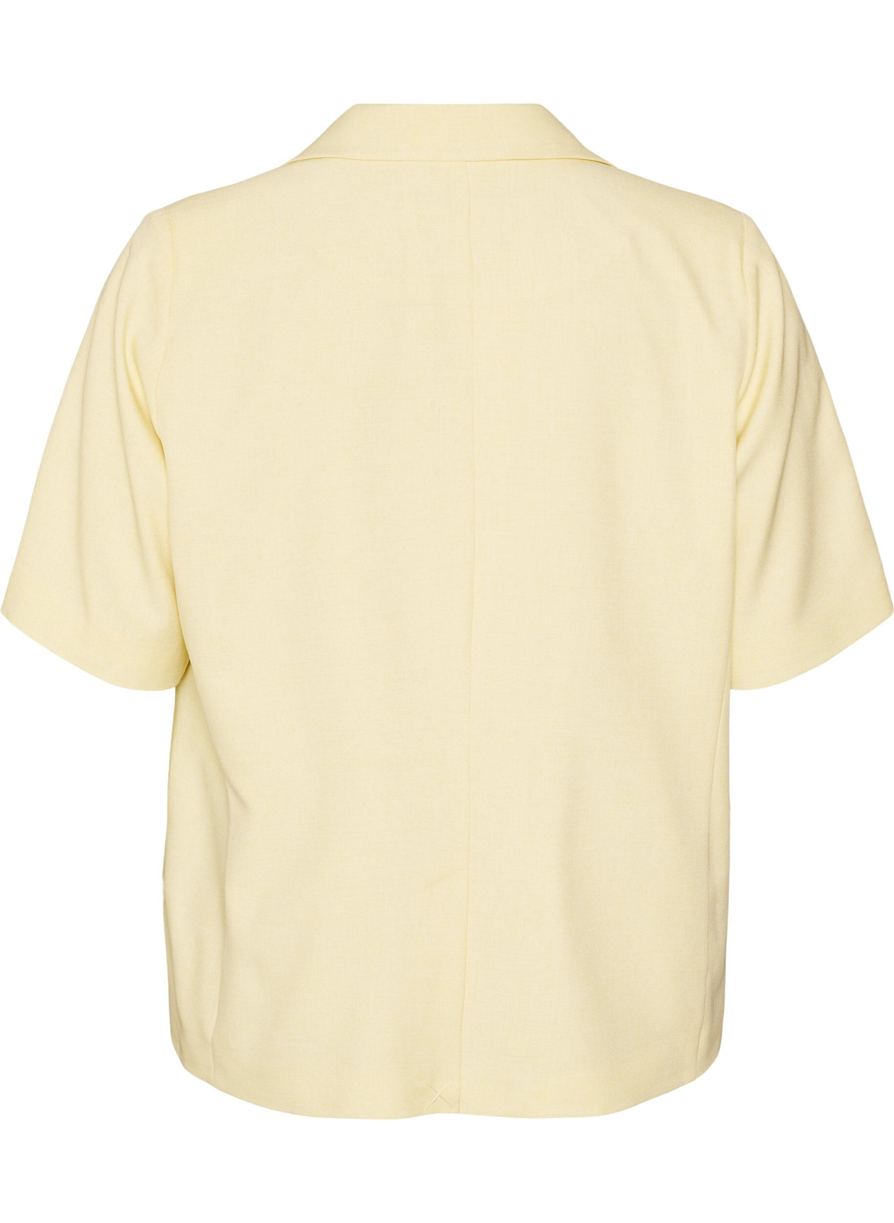 ZizziBlekitny marynarka z kr&oacute;tkim rekawem i klapami, Ż&oacute;łty, Packshot image number 1