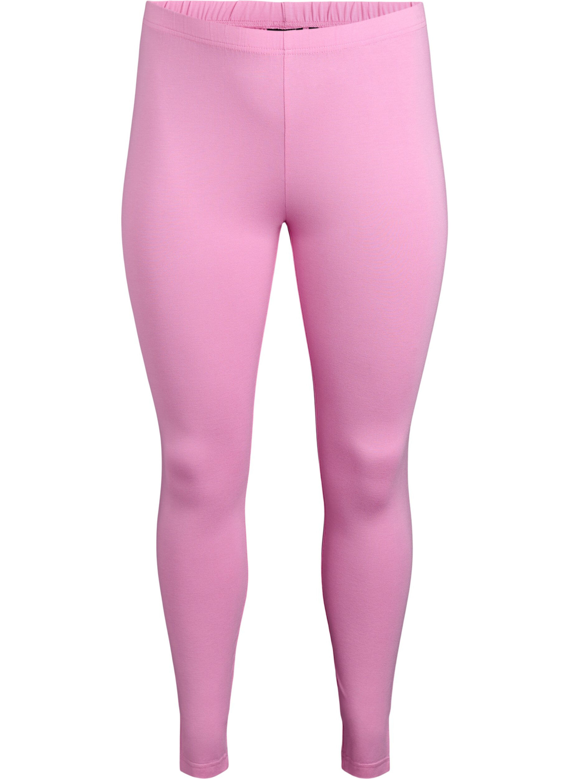 Zizzi Legginsy basic z wiskozy, R&oacute;żowy, Packshot image number 0