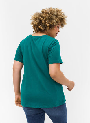 Koszulka typu basic, Teal Green, Model image number 1