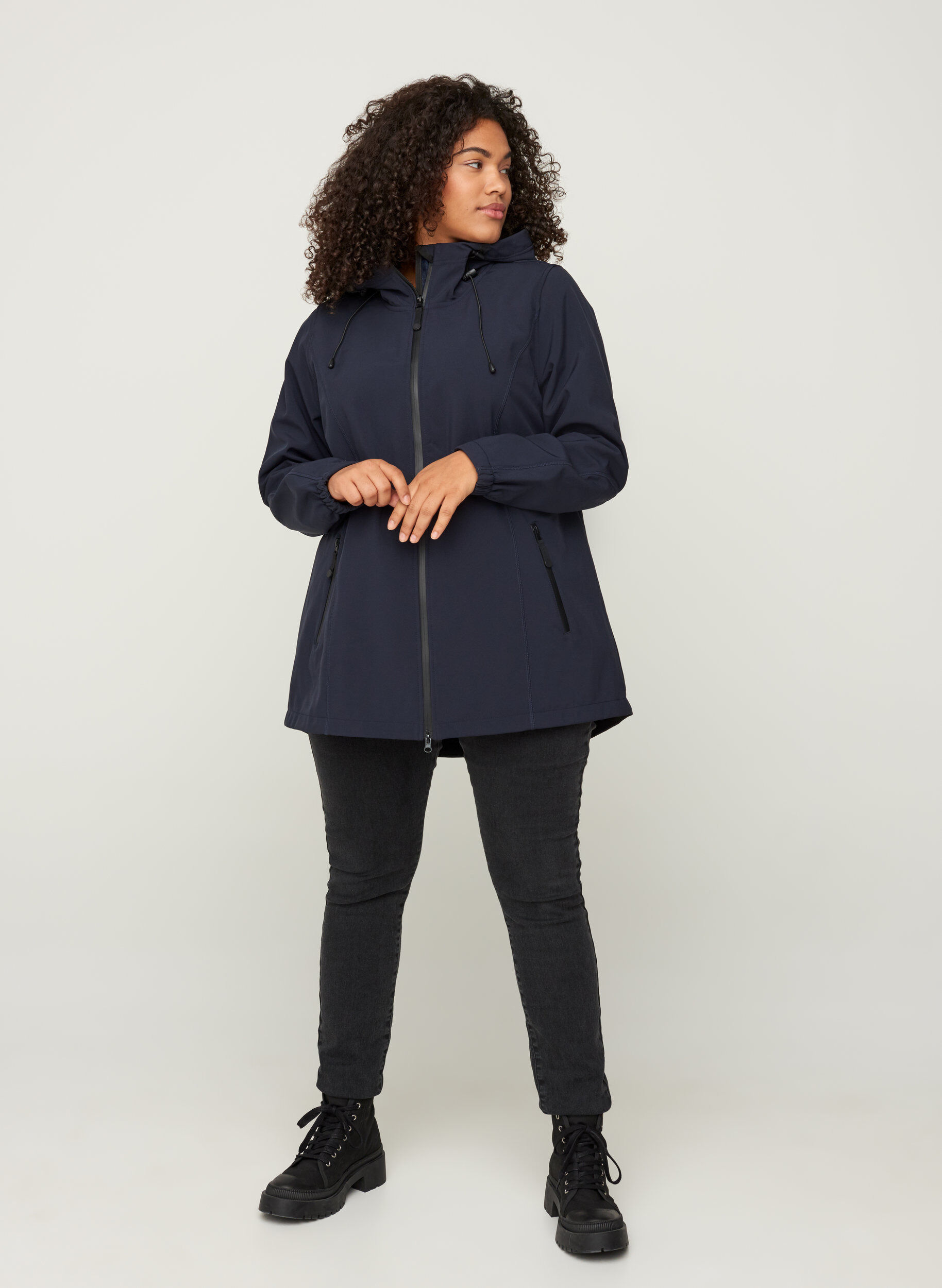 Zizzi Kurtka softshell, Night Sky, Model image number 5