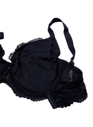 Support the Breasts – Biustonosz z fiszbinami i kieszonkami na wkladki, Black, Packshot image number 3