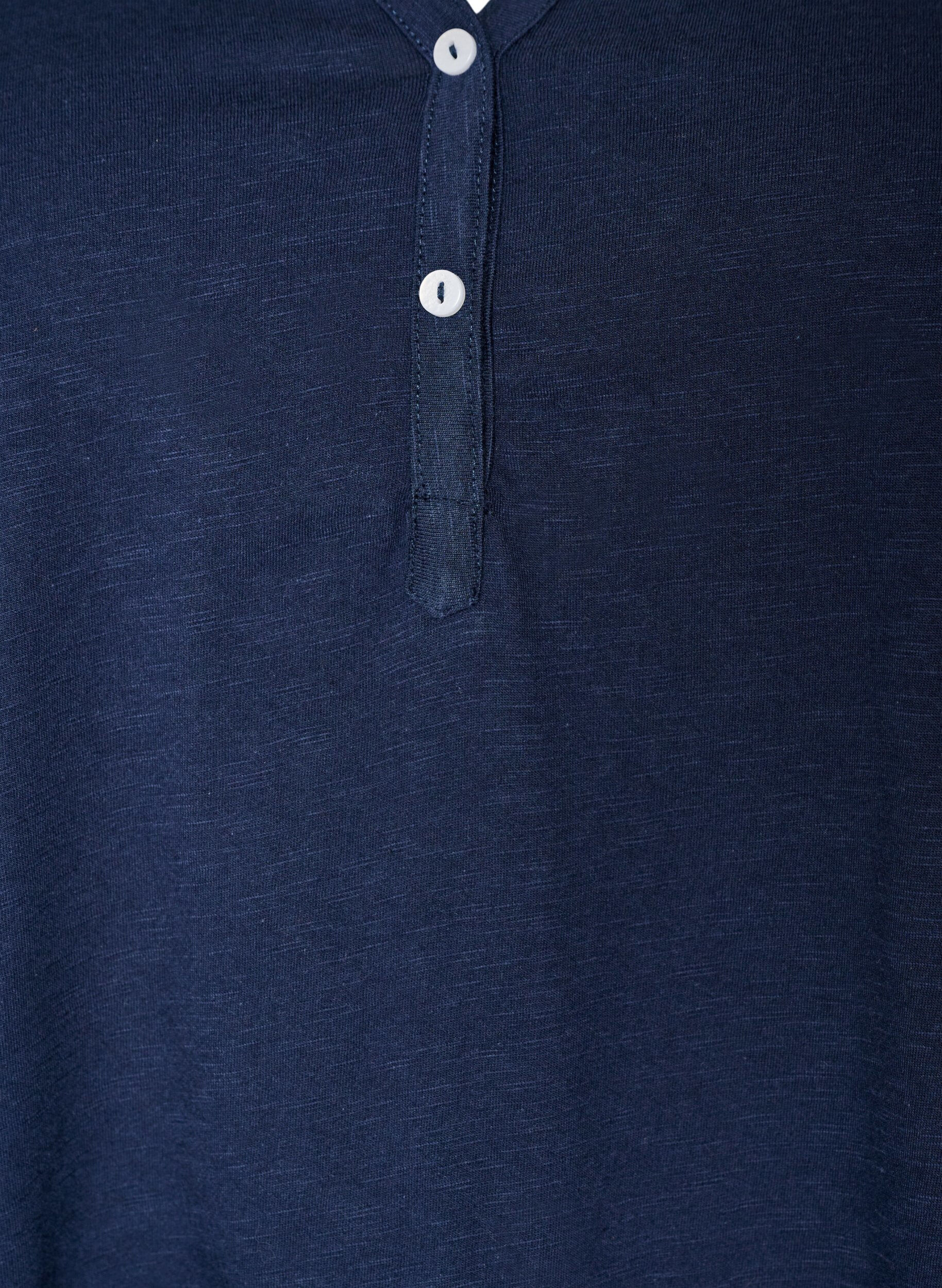 ZizziT-shirt z guzikami, Niebieskie, Packshot image number 2