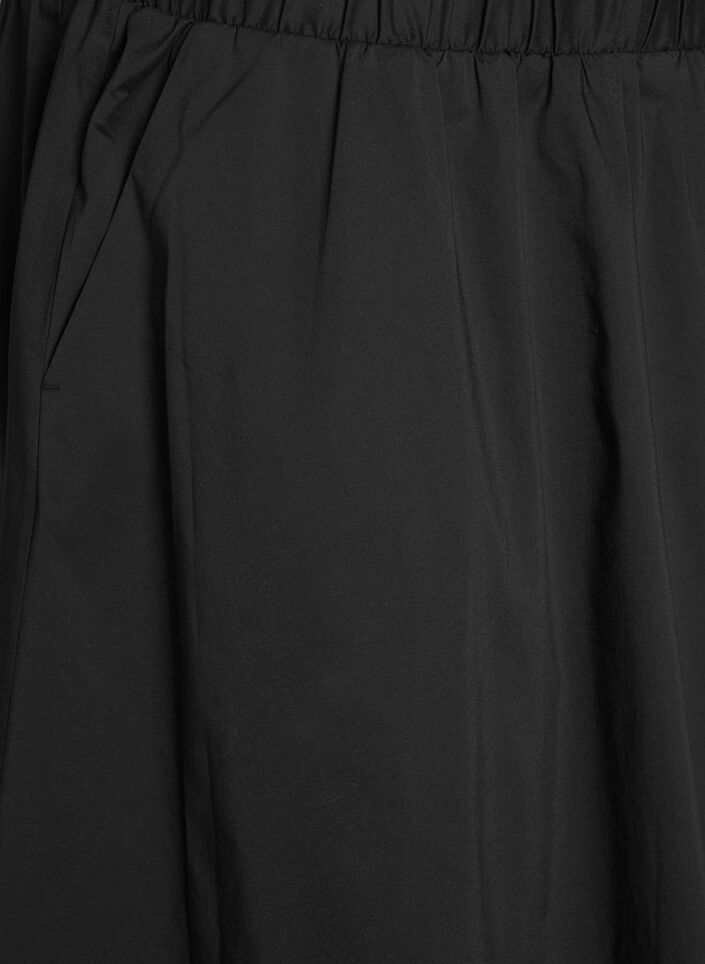 Sp&oacute;dniczka midi z elastyczna talia, Czarne, Packshot image number 2