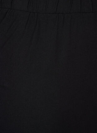 Dluga bawelniana spódnica z rozcieciem, Black, Packshot image number 2