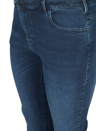 Bardzo obcisle jeansy Amy z wysokim stanem, Dark blue, Packshot image number 2
