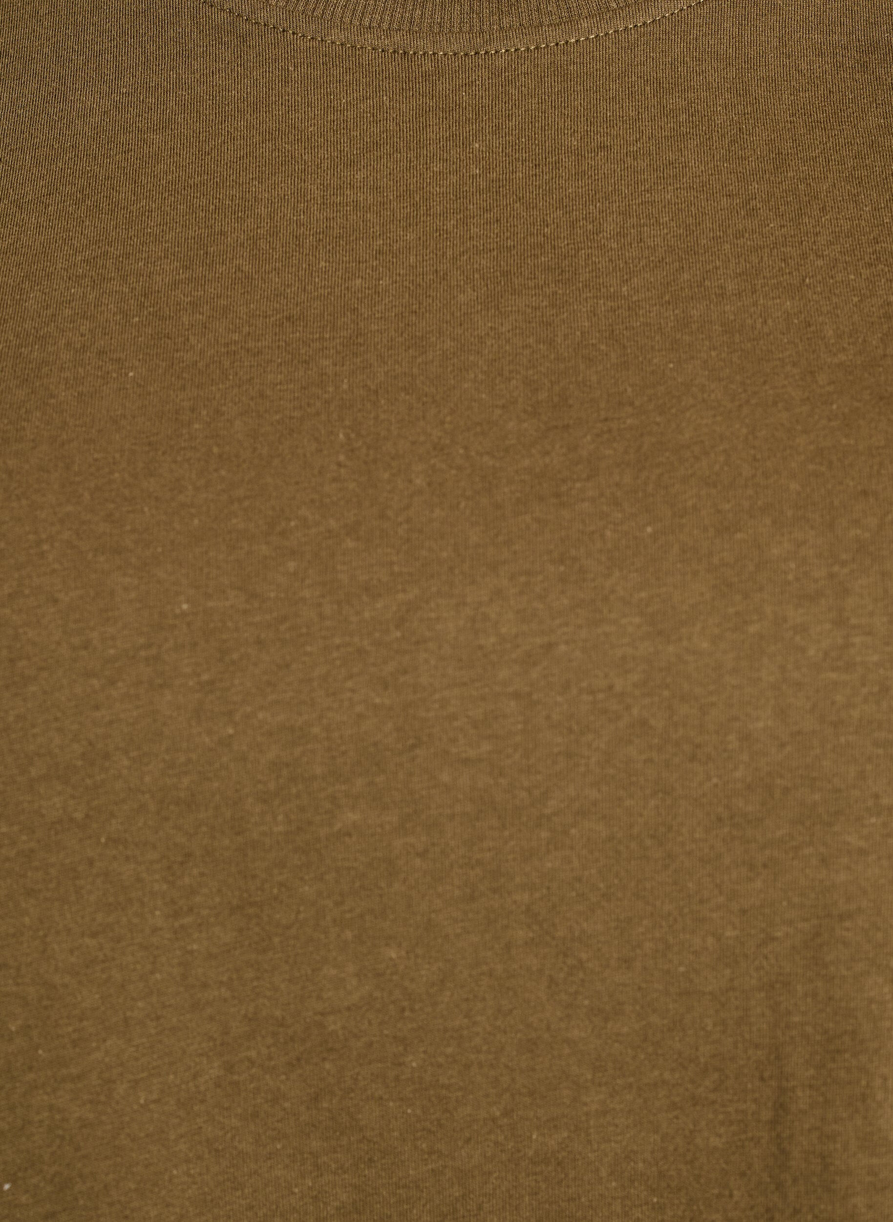 Zizzi Podstawowa koszulka bawelniana z okraglym dekoltem, Zielony, Packshot image number 2