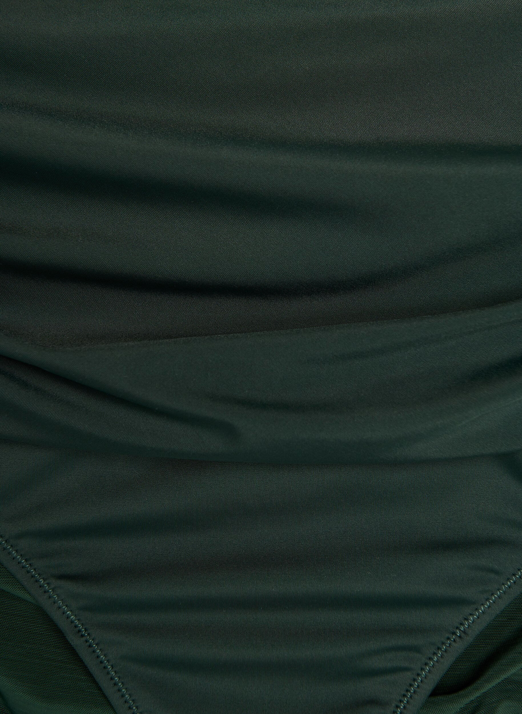 Zizzi Figi damskie do bikini z wysokim stanem i drapowaniem, Zielony, Packshot image number 2