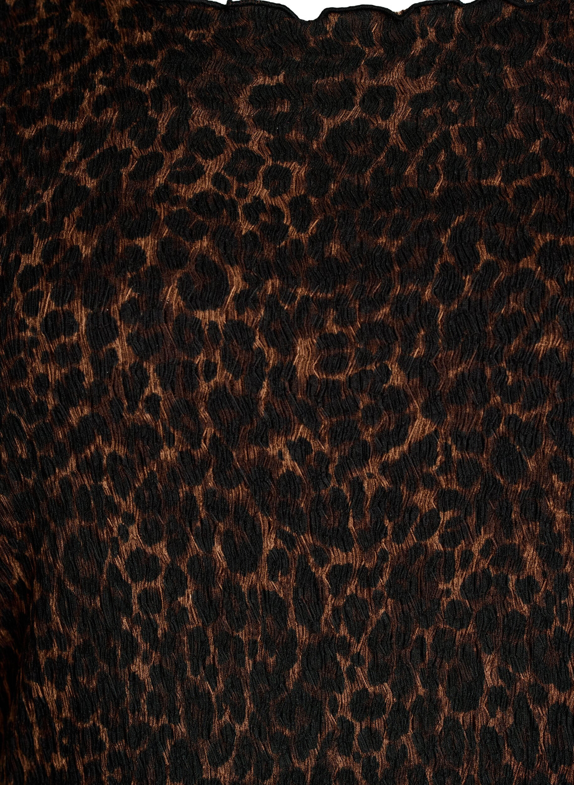 Zizzi Sukienka midi z kr&oacute;tkim rekawem o fakturowanej strukturze, Brązowy, Packshot image number 2