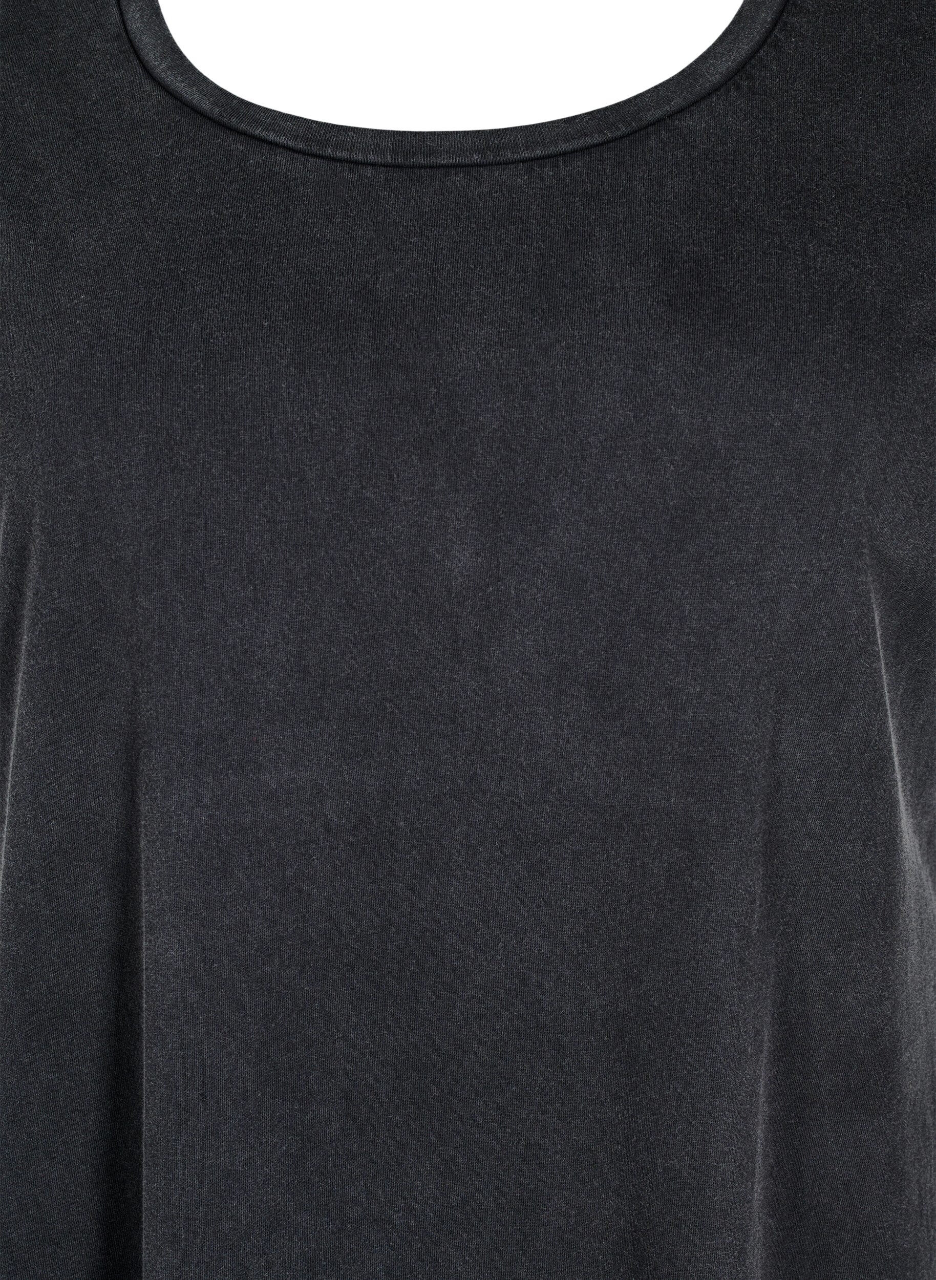 Zizzi Kr&oacute;tka trapez&oacute;wka o spranym wygladzie, Ciemnoszary, Packshot image number 2