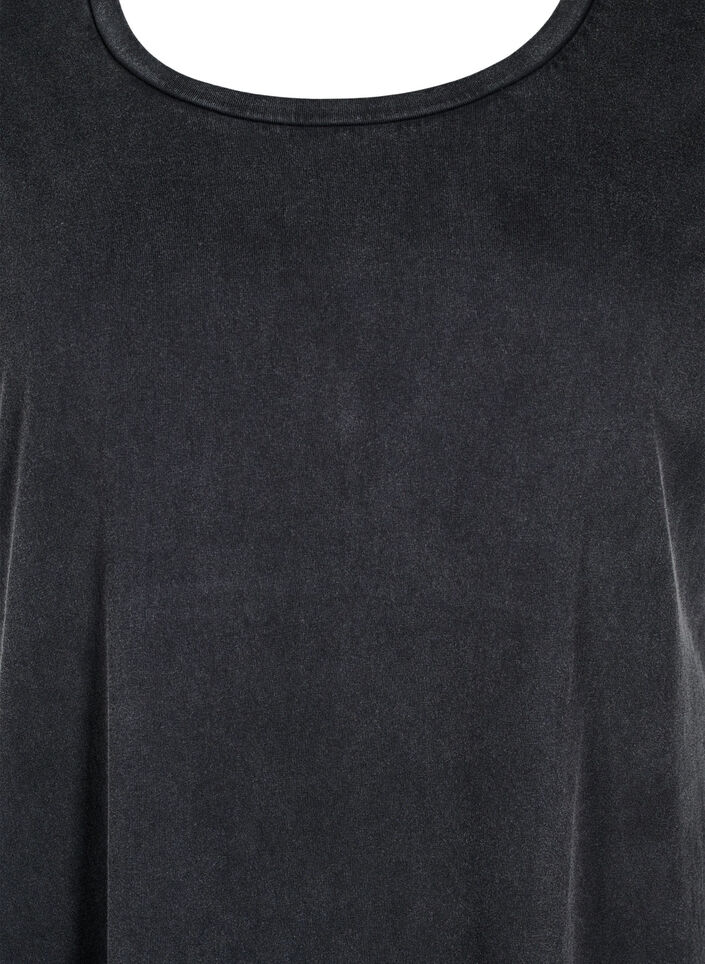 Krótka trapezówka o spranym wygladzie, Ciemnoszary, Packshot image number 2