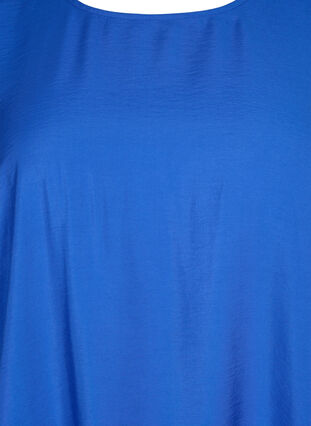 Wiskozowa bluzka z póldlugimi rekawami, Olympian Blue, Packshot image number 2